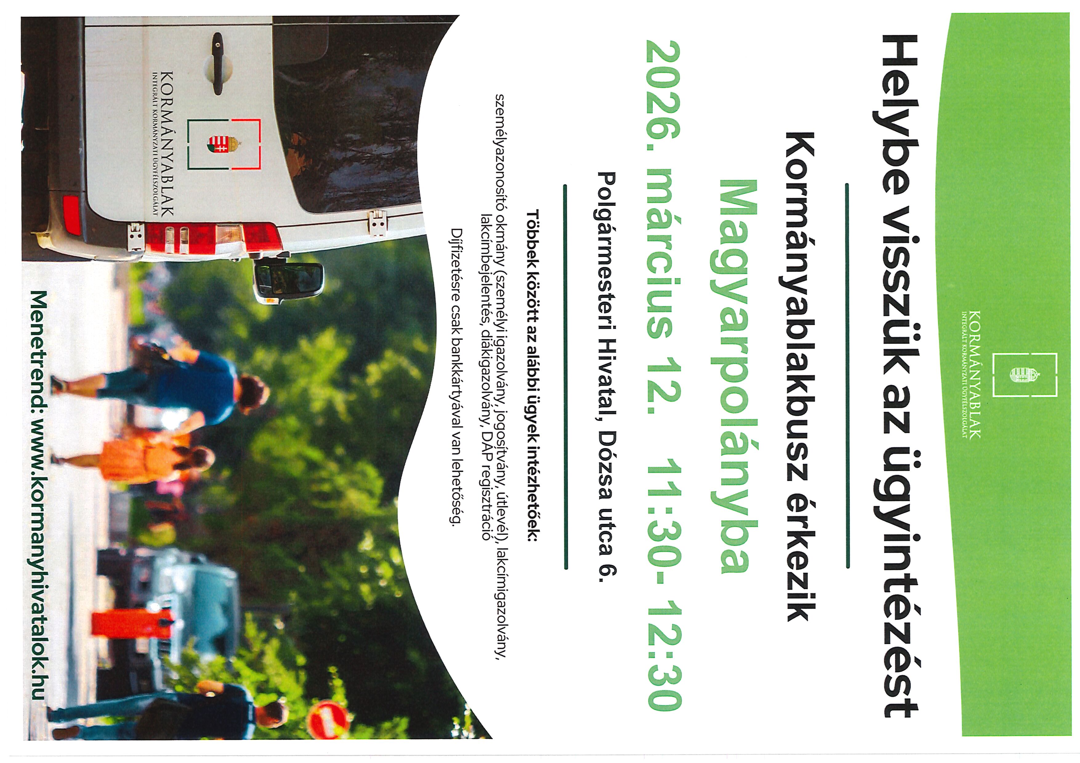 Kormányablakbusz 2026.03.12.