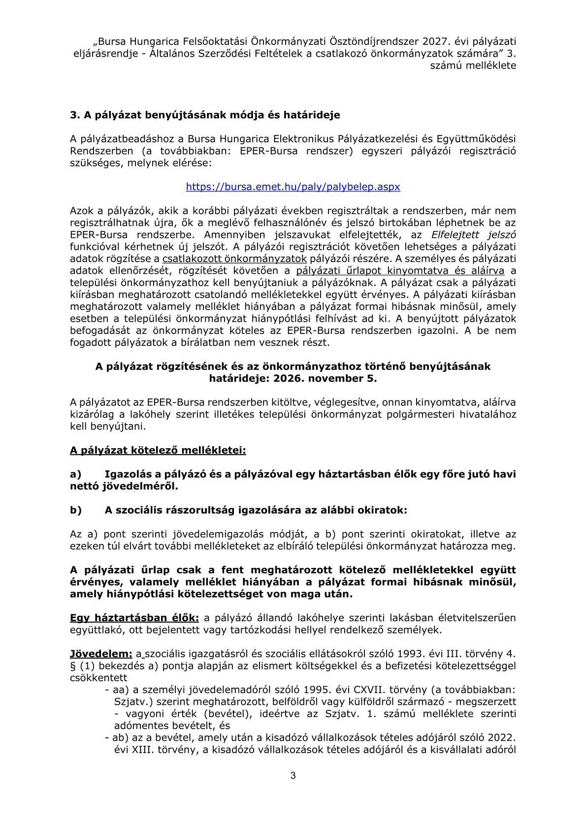 B tipusu palyazati kiiras 3